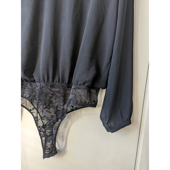 Dynamite Sheer Long Sleeve Bodysuit - Picture 6 of 9
